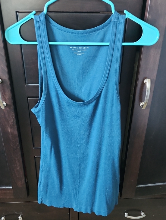 Banana Republic Tops - Banana Republic Peacock Teal Tank Top